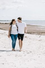 gåtur på stranden