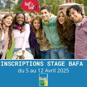 Inscriptions BAFA