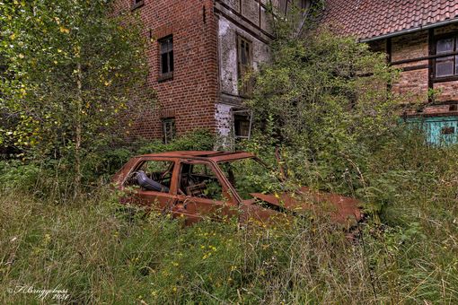Ein Golf im Garten
