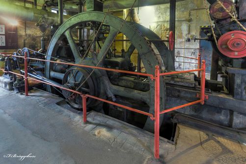 Eine Brikettpresse