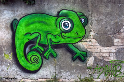 Die Grafitysprayer waren auch schon da