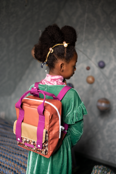 1801956 - Sticky Lemon – backpack small – jeronicus brown + flowerfiel
