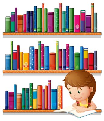 illustration showing a child learning a foreign language