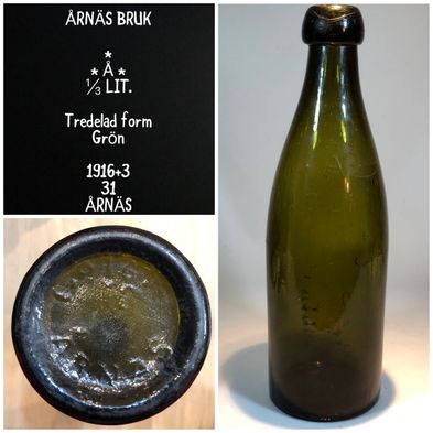 Årnäs-bruk-1916-3-31-halvflaska-grön-knoppöl-knoppflaska-koppölsflaska