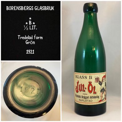 Borensbergs-1921-grön-glasbruk-julöl-karlstad-färjestads-bryggeri-knop
