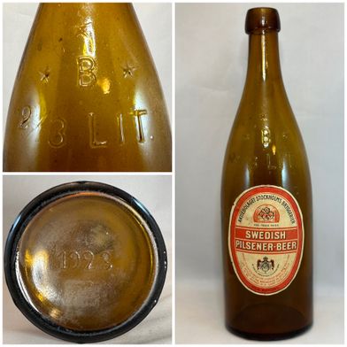 Borensbergs-glasbruk-1923-helflaska-knoppöl-knoppflaska-knoppölflaska-