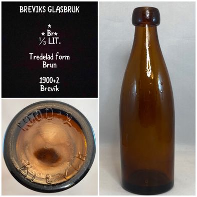 Breviks-glasbruk-1900-2-Brevik-i-botten-knoppöl-knoppflaska-knoppölfla