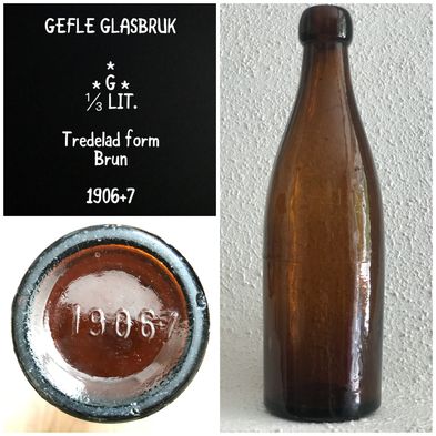 Gefle-glasbruk-knoppöl-knoppflaska-koppölsflaska-knoppölflaska