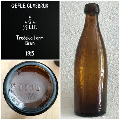 Gefle-glasbruk-knoppöl-knoppflaska-koppölsflaska-knoppölflaska