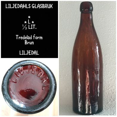 Knoppflaska  ⅓ LIT. LILJEDAL