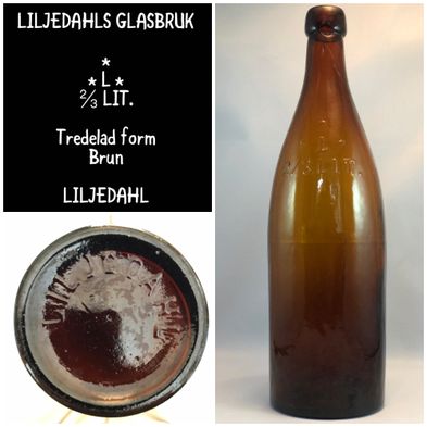 Knoppflaska ⅔ LIT. LILJEDAHL