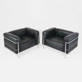 2 Cassina LC3 Sessel