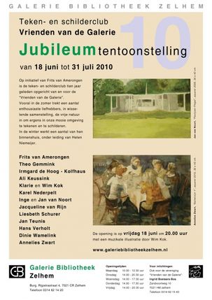 2010 Jubileumtentoonstelling teken en schilderclub