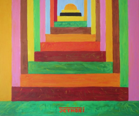 Pink Pyramid in Mexico by JETHONI