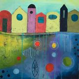 Fiskerbyen, 50x50 - 2022