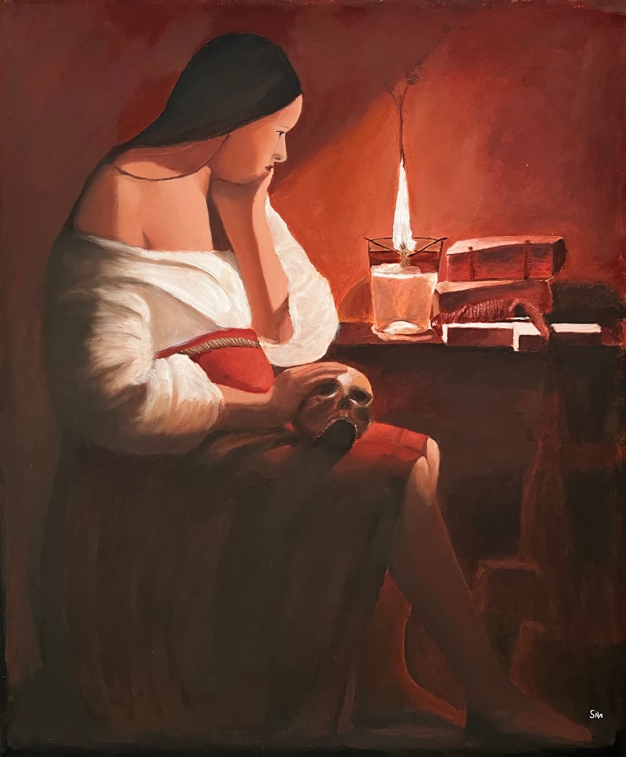 Magdalene with the smoking flame