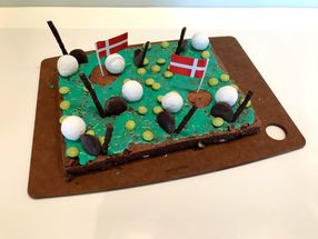Kage til golfspiller