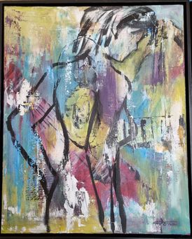 Music 1a2 50x40 i sort ramme