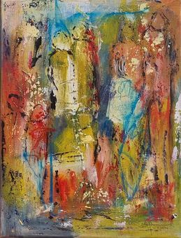 People 2a2 40x30 cm i træ ramme - Solgt