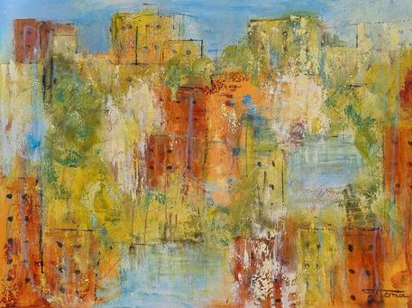 Spring 60x80 cm i sort ramme.