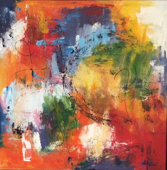 Sunrise 2a2 60x60 i sølvramme