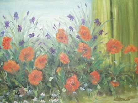 Havens valmuer 40x50 cm