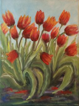 Tulipaner 40x30 cm