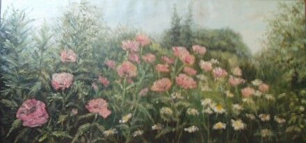 Valmuer spartel 38x80 cm
