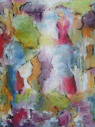 Did you see the angel 1a2 50x40 cm - Solgt