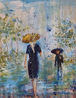 A Rainy day 50x40 i ramme