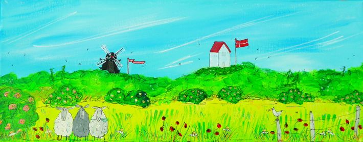 310. Får og Vennebjerg kirke og mølle