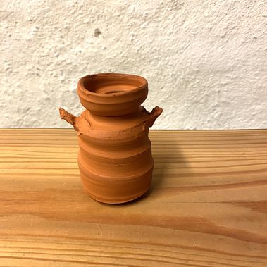 Rød vase