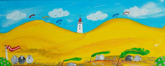 421. Får ved Rubjerg Knude fyr