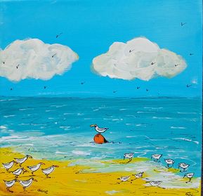 425. Fugle på stranden
