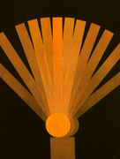 DOUZE BATONS ET UN ÉVENTAIL SUR UN DISQUE, 1977