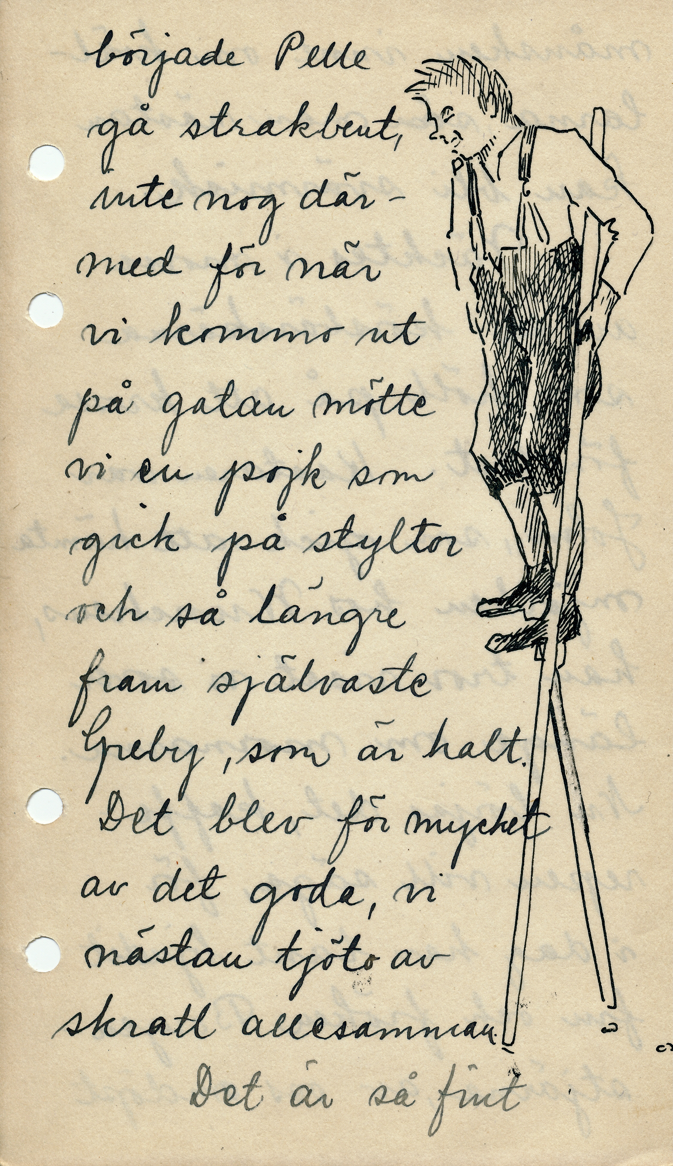 Handmålad illustration