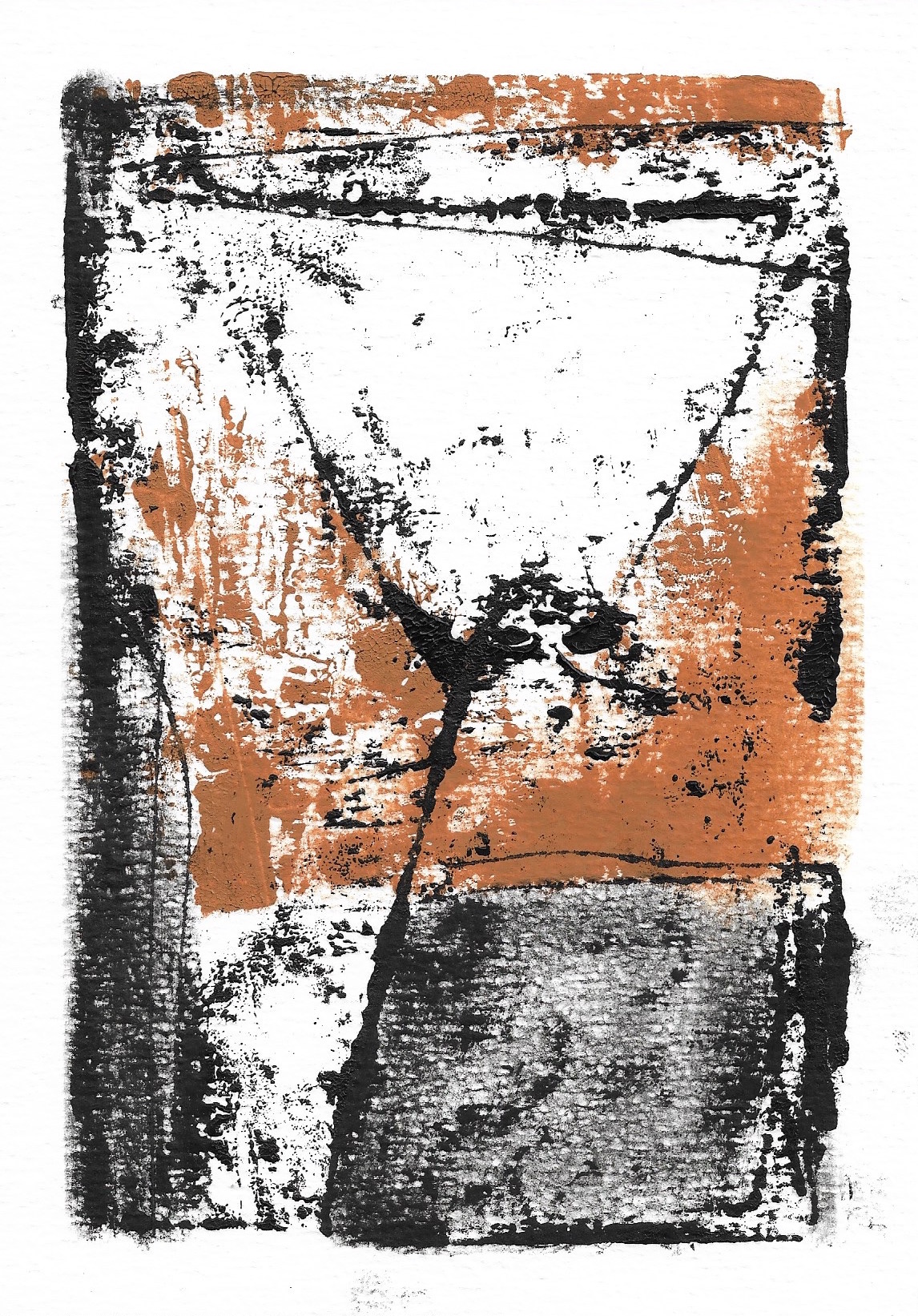 Uden titel, monotype print, 148x210 mm, 300 kr