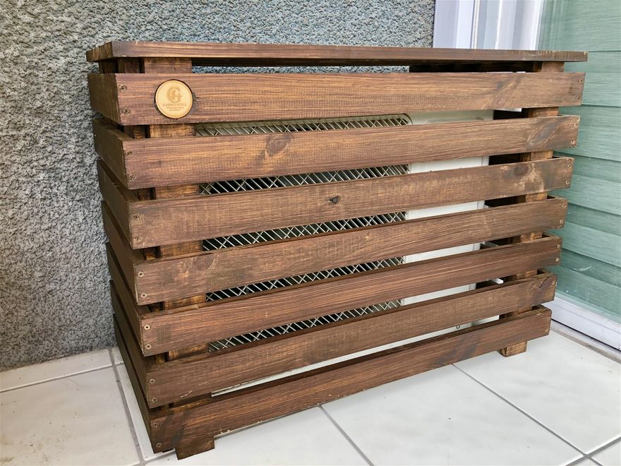 (Cod. RAA1) PROTEGE Tu Aire Acondicionado, revestimiento en madera valor $65mil medidas 80cm ancho x 65cm alto y 40cm profundidad DESPACHO E INSTALACIÓN INCLUIDO. Cotiza el tuyo Contacto +56999390065
