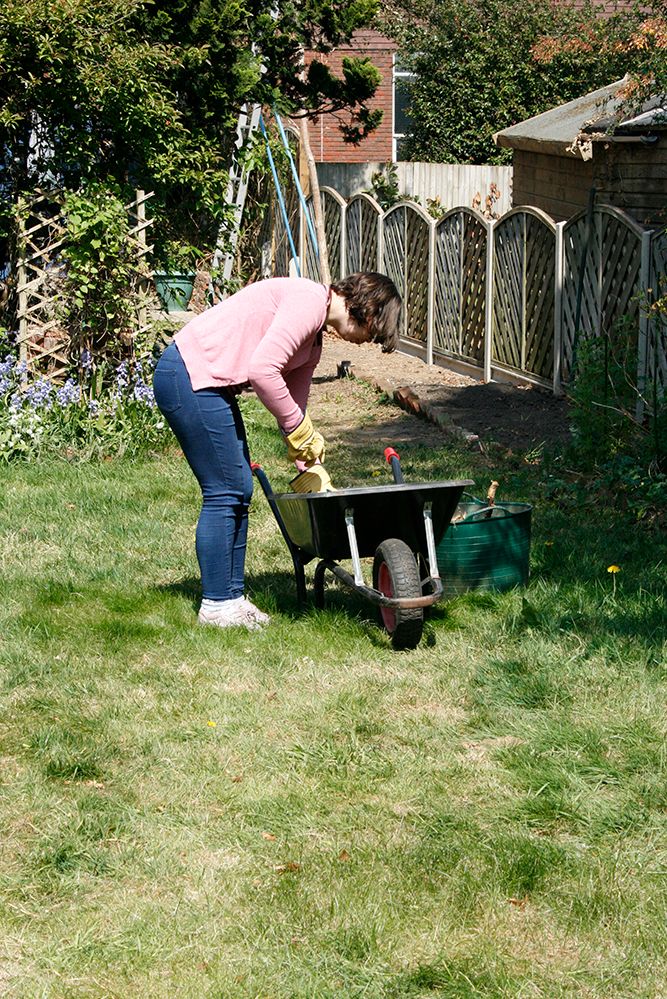 weeding and clipping duties...