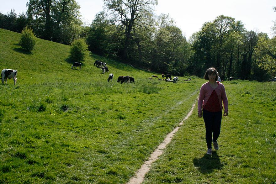 I'm always relieved when we've left the cows behind...