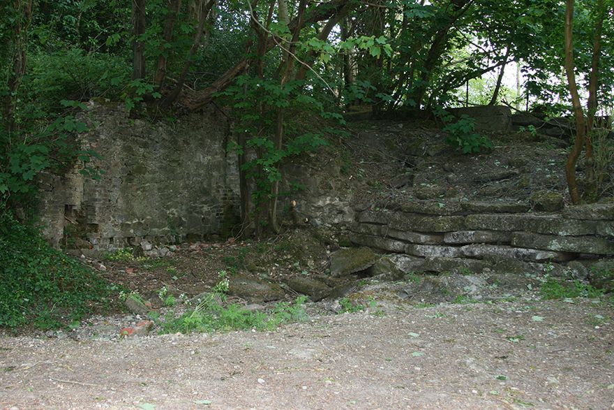 the remains of the old mill...