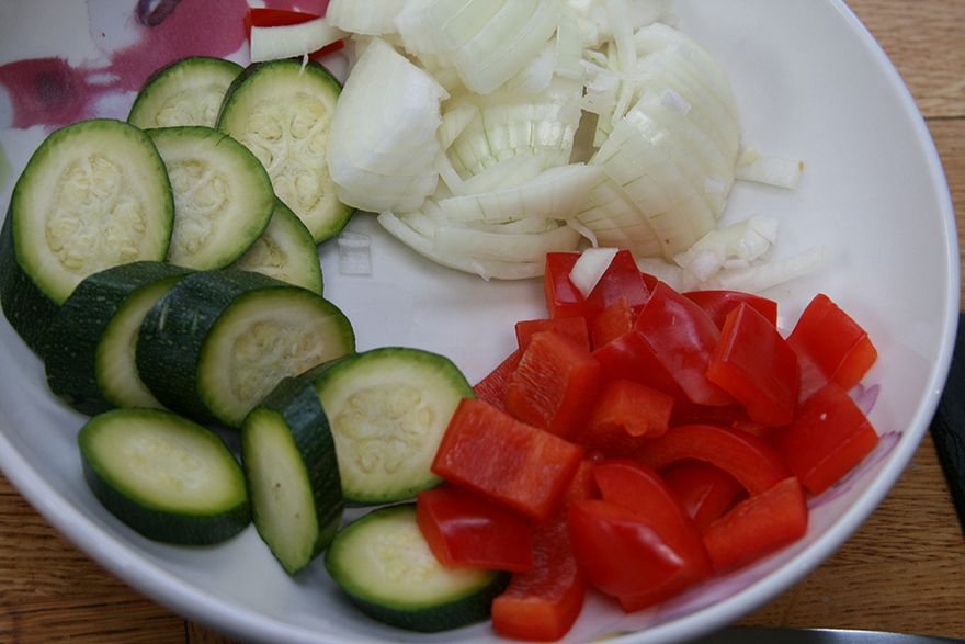 preparing for the curry...