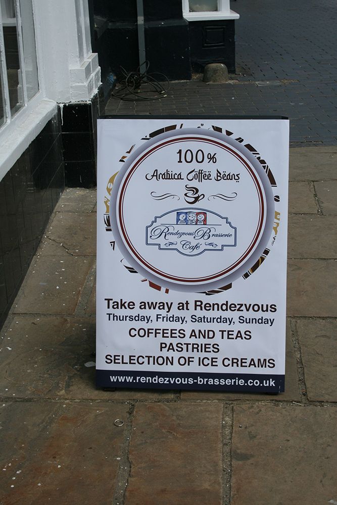 Another 'Lockdown' change - Rendezvous Take Away billboard