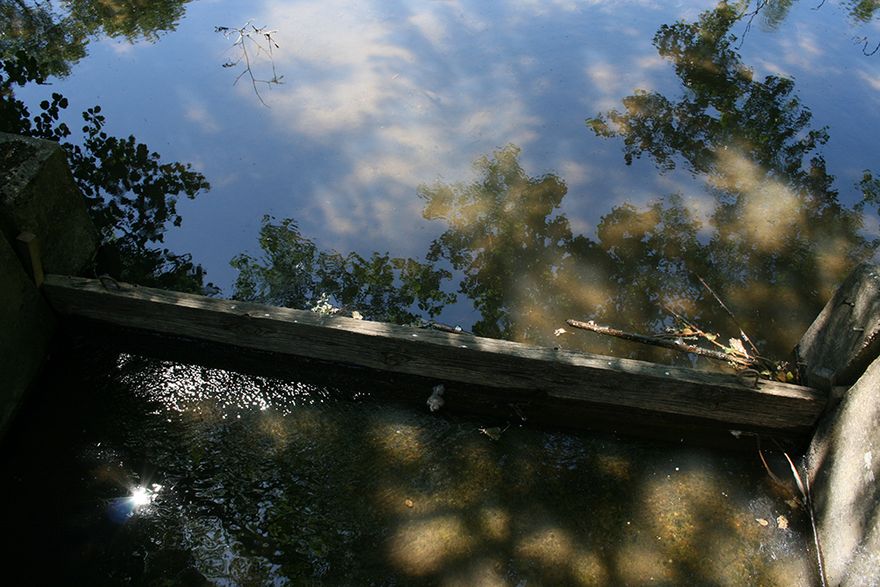 all it takes is one weir board and we have a pond again!