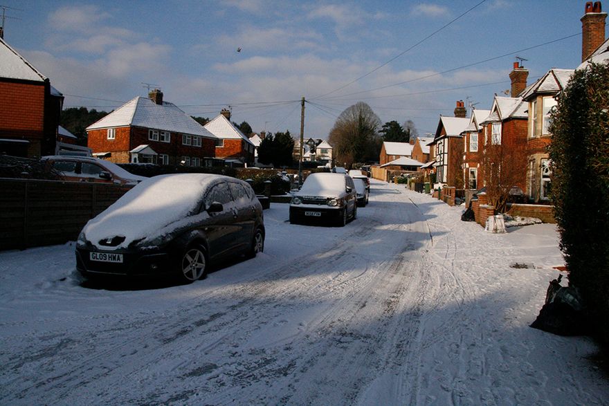mum and dads road during the week...