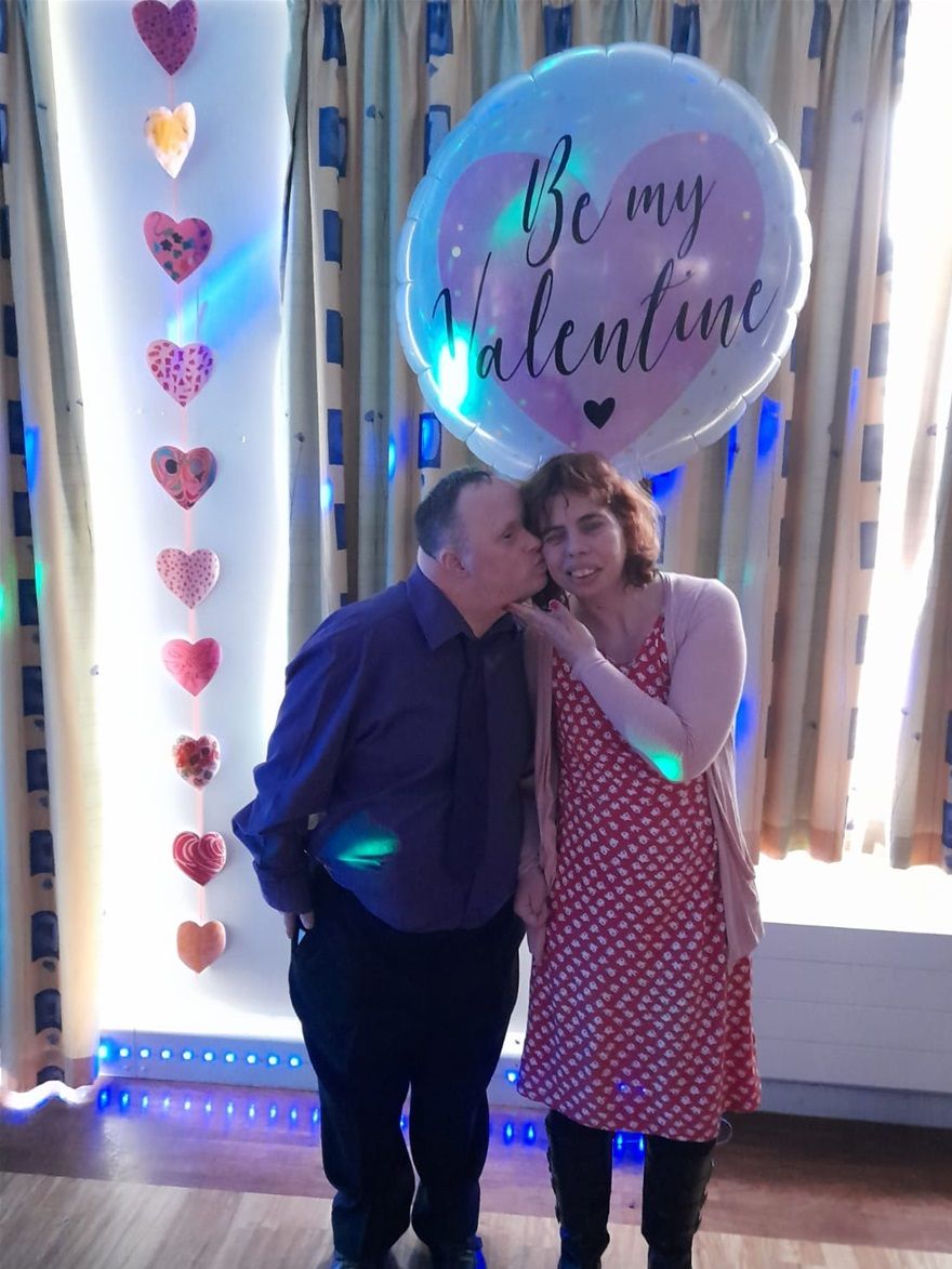 a Valentines kiss from my boyfriend Jamie...