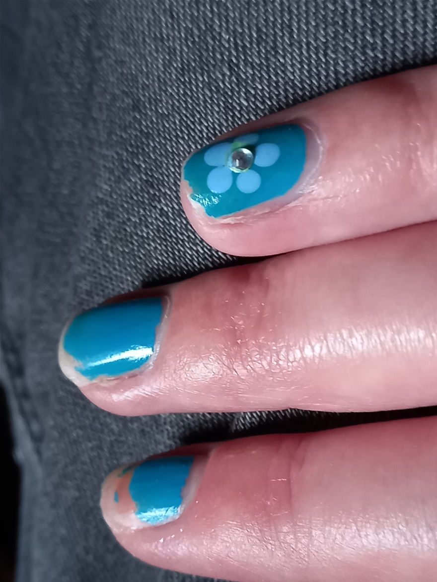 new 'bling' nails for Mother's Day....