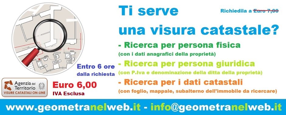 Visura catastale - catasto online - geometra online