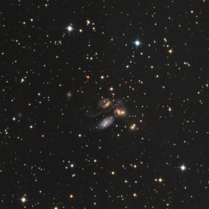 Stephan's quintet ,ngc 7317/7318/7319/7320