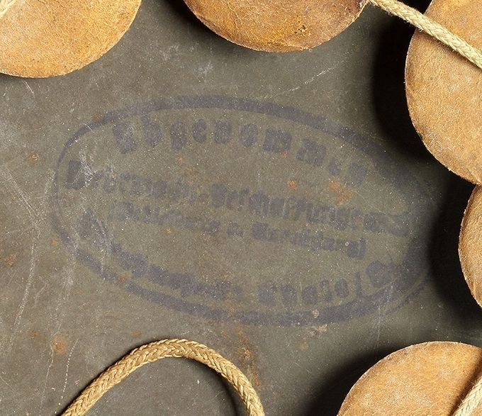 Acceptance stamp in an M40 ET. Abgenommen, Wehrmacht Beschaffungsamt, (Bekleidung u. Ausrustung), Abnahmestelle Thale/H. (Härz). The ET plant was located in Thale.